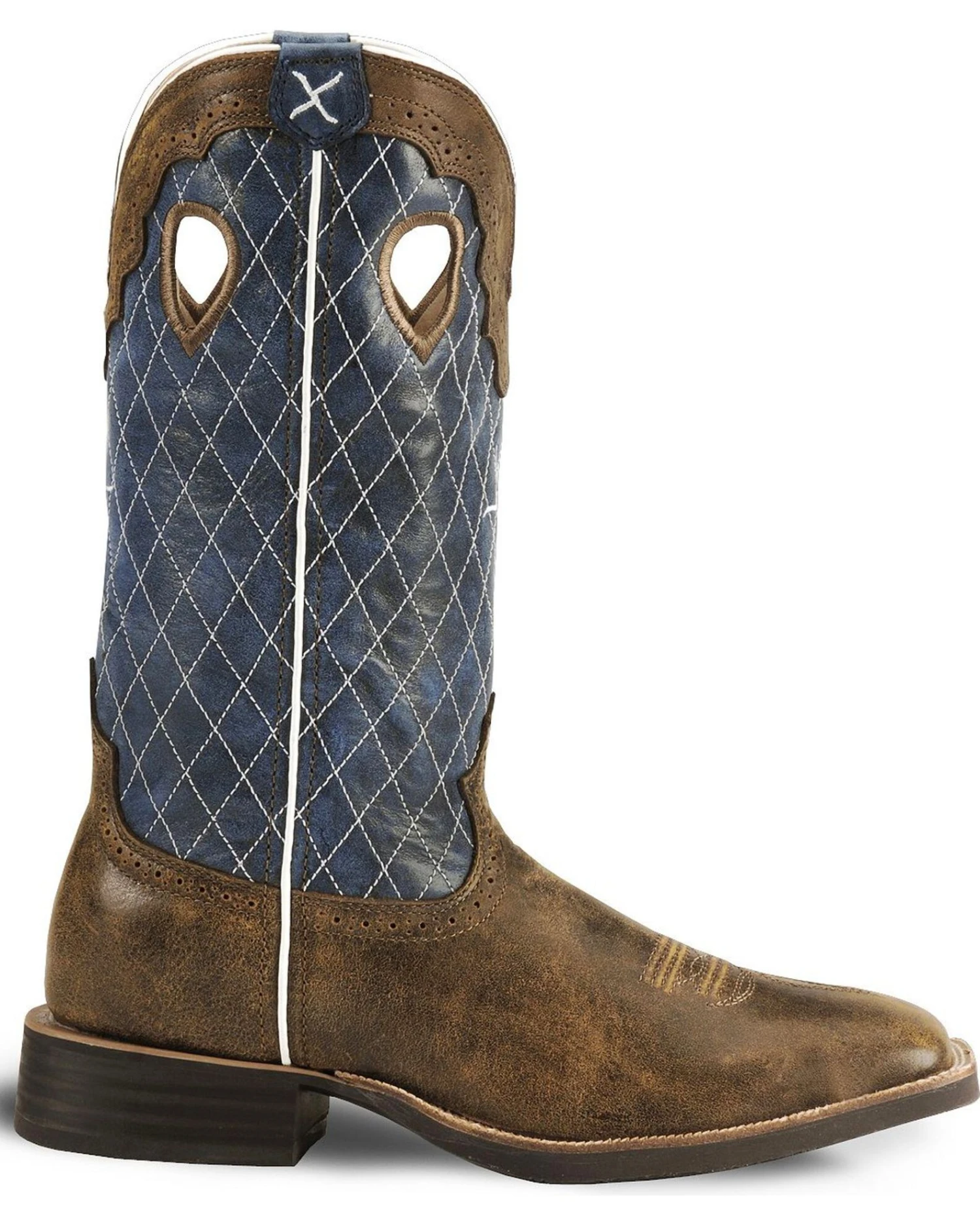 Twisted X Men's Distressed Ruff Stock Western Boots - Broad Square Toe 2 Twisted X Men's Distressed Ruff Stock Western Boots - Broad Square Toe - Image 2