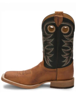 Justin Men's Caddo Bent Rail Western Boots - Broad Square Toe -Western Shoe Store 036P11 35 P3