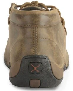 Twisted X Bomber Leather Lace-Up Driving Moccasins -Western Shoe Store 038680 B1 BK