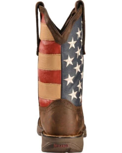 Durango Men's Patriotic Square Toe Western Boots -Western Shoe Store 038782 41 BK