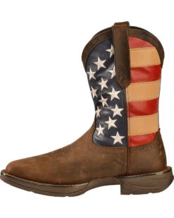 Durango Men's Patriotic Square Toe Western Boots -Western Shoe Store 038782 41 LT