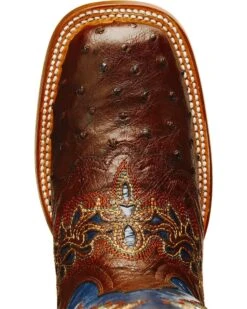 Lucchese Women's Handmade 1883 Amberlyn Full Quill Ostrich Western Boots - Square Toe  -Western Shoe Store 045T32 AG TP