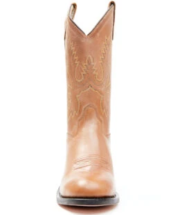 Old West Little Girls' Corona Calfskin Western Boots - Round Toe -Western Shoe Store 053383 7049 P4
