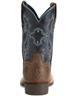 Ariat Boys' Tombstone Western Boots - Broad Square Toe -Western Shoe Store 053D32 B8 BK