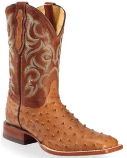 Justin Men's Full Quill Ostrich Western Boots