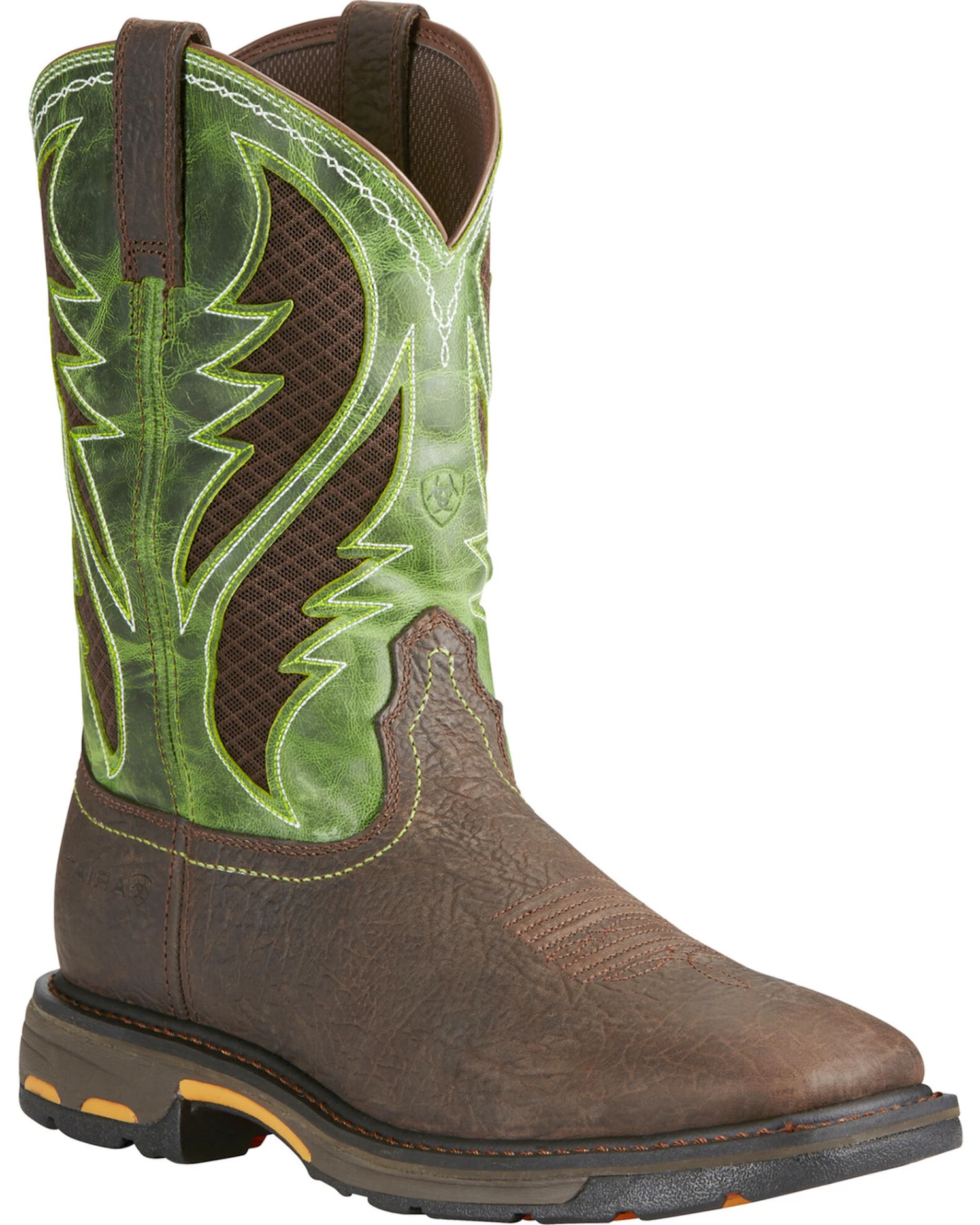 Ariat Men's Brown Workhog VentTek Work Boots - Square Toe 1 Ariat Men's Brown Workhog VentTek Work Boots - Square Toe
