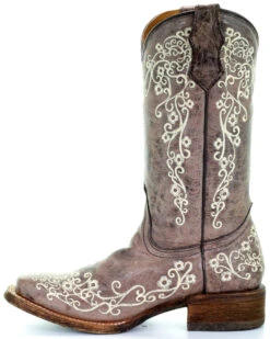 Corral Kids' Embroidered Square Toe Western Boots -Western Shoe Store 2000206394 200 LT