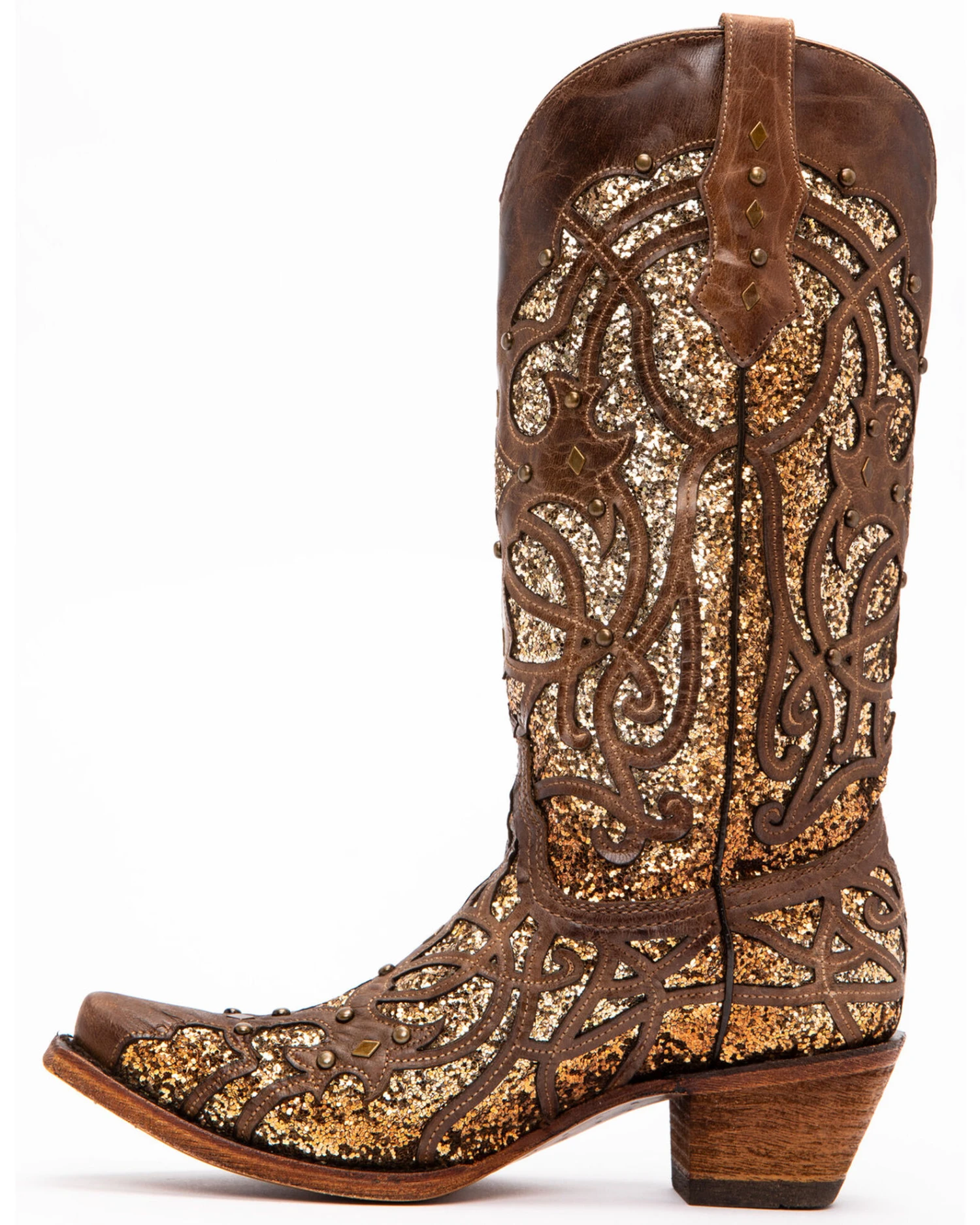 Corral Women's Golden Luminary Roots Western Boots - Snip Toe 3 Corral Women's Golden Luminary Roots Western Boots - Snip Toe - Image 3