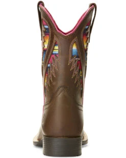 Ariat Girls' VentTEK Quickdraw Serape Western Boots - Broad Square Toe -Western Shoe Store 2000258944 200 P3