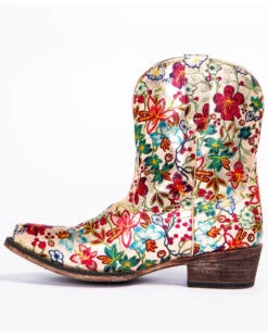 Roper Women's Ingrid Floral Western Booties - Snip Toe -Western Shoe Store 2000279295 900 P3