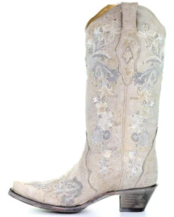 Corral Women's Floral Embroidered Western Boots - Snip Toe -Western Shoe Store 2000288044 100 P3