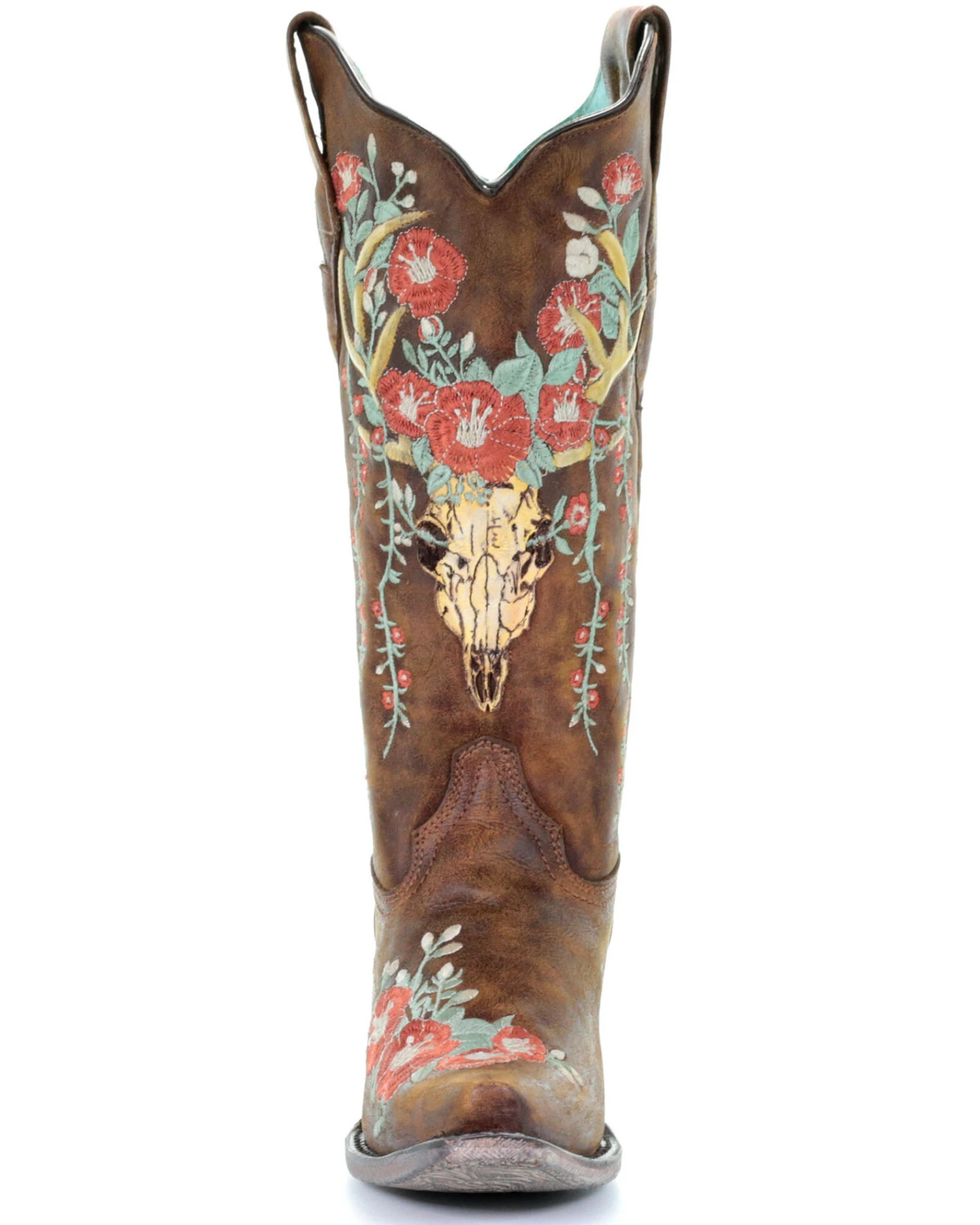 Corral Women's Deer Skull Western Boots - Snip Toe 5 Corral Women's Deer Skull Western Boots - Snip Toe - Image 5