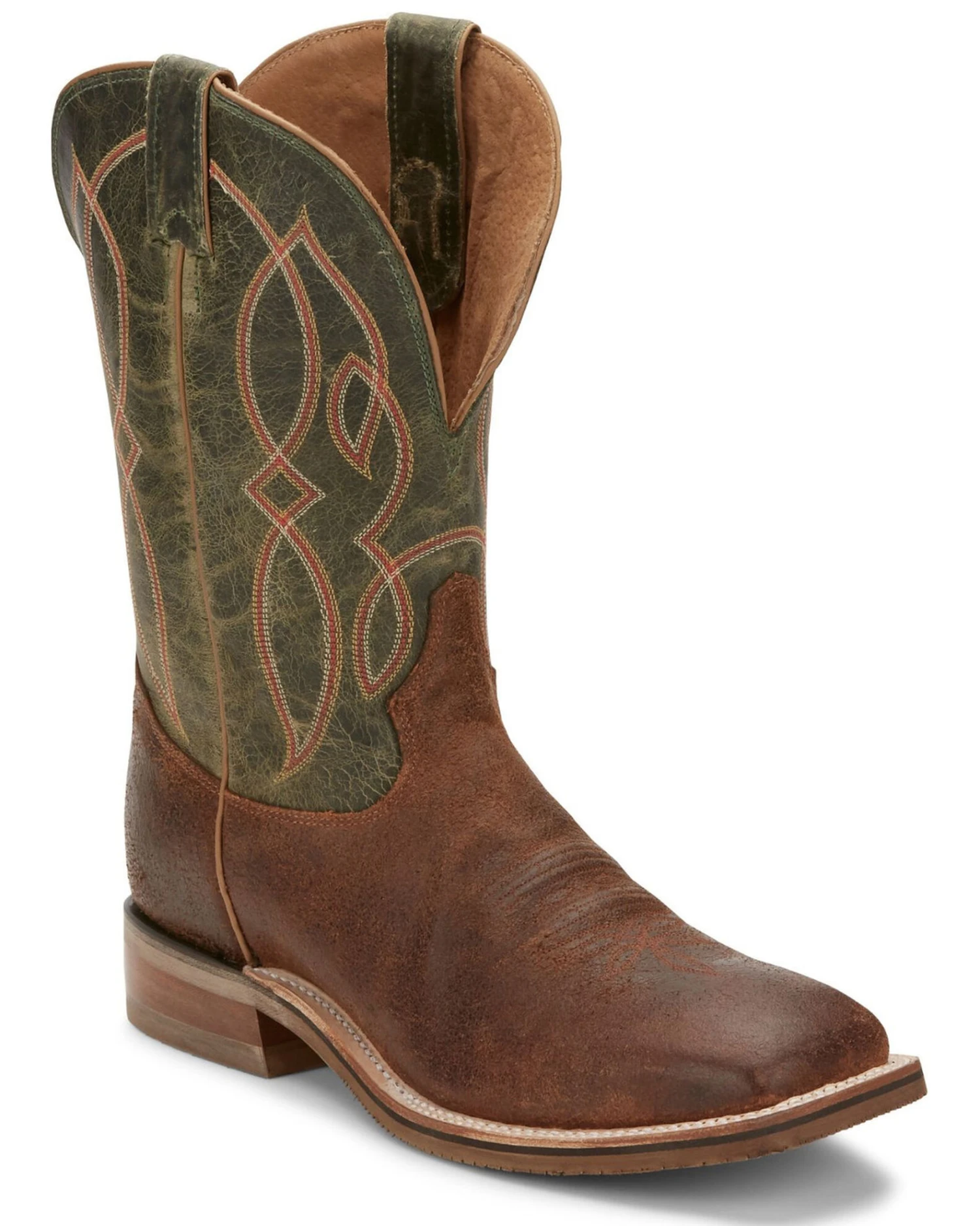 Tony Lama Men's Landgrab Brown Western Boots - Broad Square Toe 1 Tony Lama Men's Landgrab Brown Western Boots - Broad Square Toe