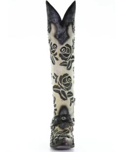 Corral Women's Rose Embroidery Western Boots - Snip Toe -Western Shoe Store 2000293476 100 P5