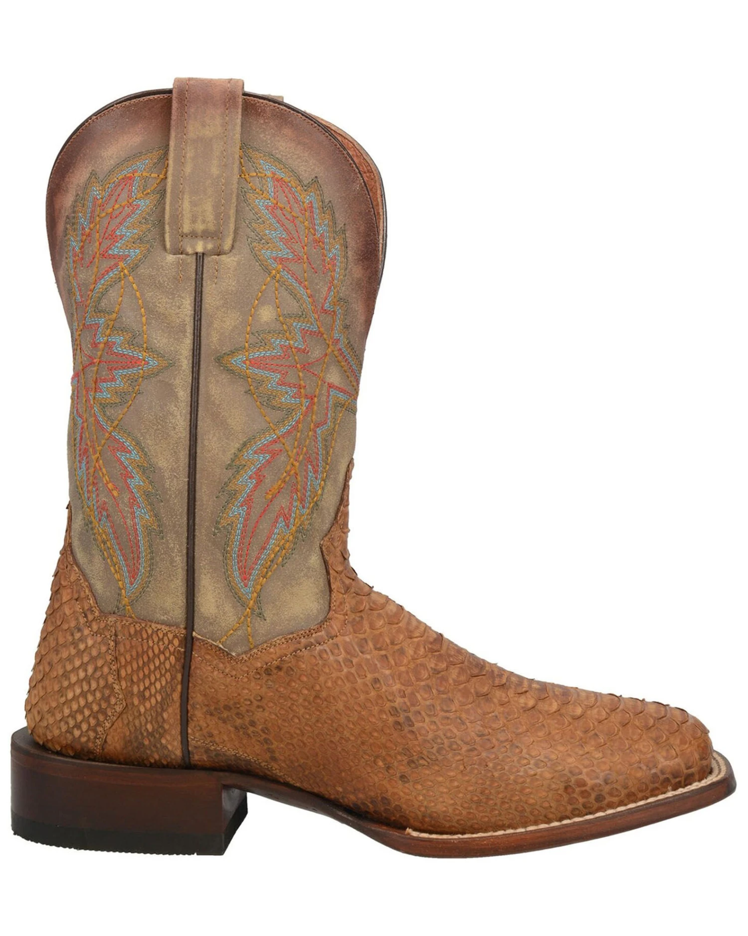 Dan Post Men's Dry Gulch Python Exotic Boots - Broad Square Toe 2 Dan Post Men's Dry Gulch Python Exotic Boots - Broad Square Toe - Image 2