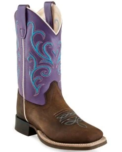 Old West Toddler Girls' Western Boots - Square Toe