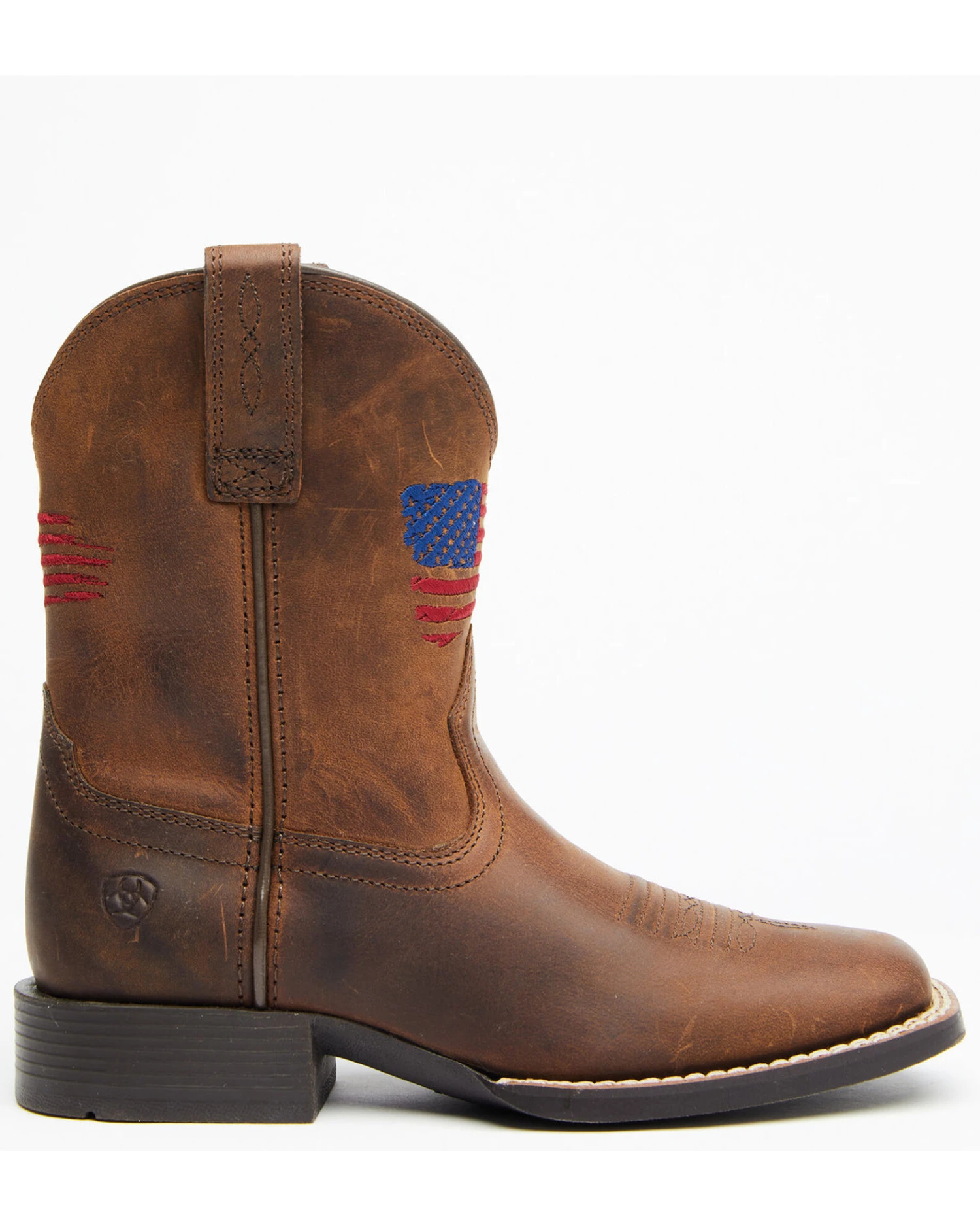 Ariat Boys' American Pride Western Boots - Square Toe 2 Ariat Boys' American Pride Western Boots - Square Toe - Image 2