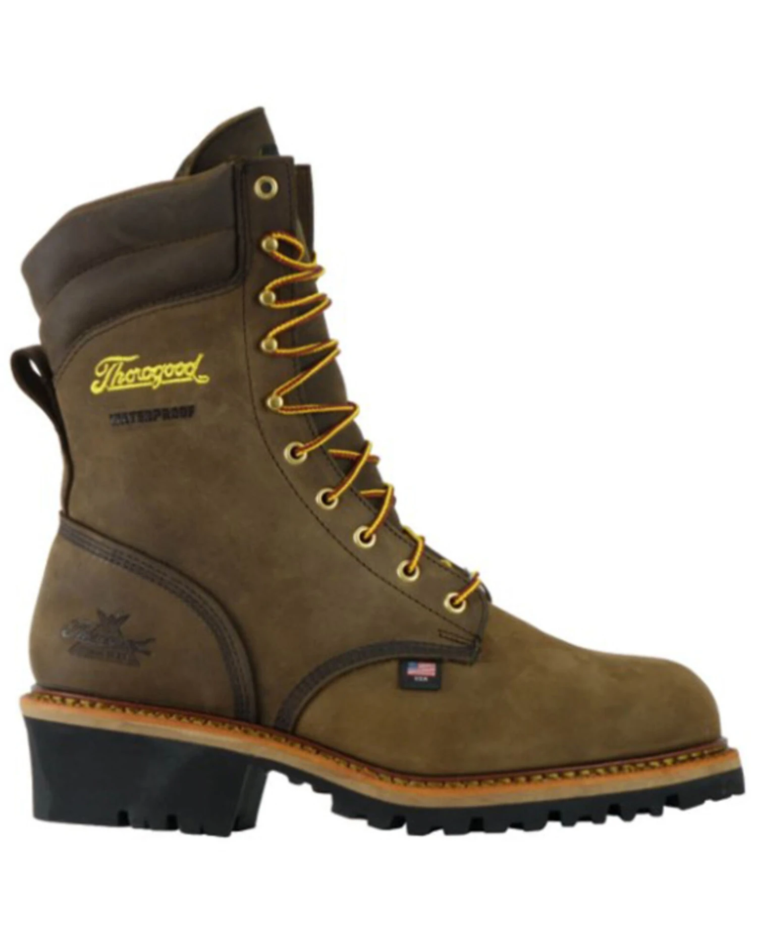 Thorogood Men's Studhorse 9" Lace-Up Waterproof Logger Work Boots - Composite Toe 2 Thorogood Men's Studhorse 9" Lace-Up Waterproof Logger Work Boots - Composite Toe - Image 2