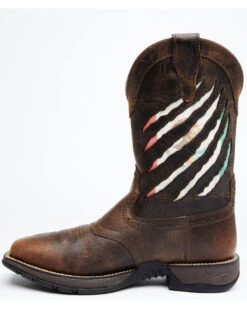 Brothers & Sons Men's Scratch Mexico Flag Lite Performance Western Boots - Broad Square Toe -Western Shoe Store 2000330394 200 P3