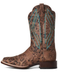 Ariat Women's Leopard Primetime Western Performance Boots - Broad Square Toe -Western Shoe Store 2000331107 200 P3