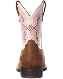 Ariat Girls' Double Kicker Western Boots - Broad Square Toe -Western Shoe Store 2000331670 280 P3