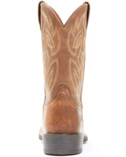 Justin Men's Dusky Brown Canter Cowhide Leather Western Boots - Broad Square Toe  -Western Shoe Store 2000341632 200 P5