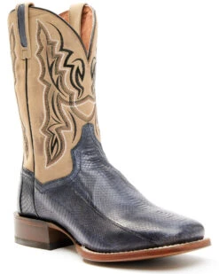 Dan Post Men's Exotic Snake Skin Western Boots - Broad Square Toe