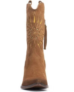 Golo Women's Contrasting Inlaid Sun Western Boots - Pointed Toe -Western Shoe Store 2000354872 290 P3