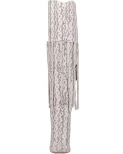 Dingo Women's Kitty Kat Snake Print Fringe Tall Western Boot - Pointed Toe -Western Shoe Store 2000356787 100 P4