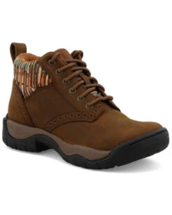 Twisted X Women's 4" All Around Lace-Up Hiking Multi Brown Work Boot - Round Toe 