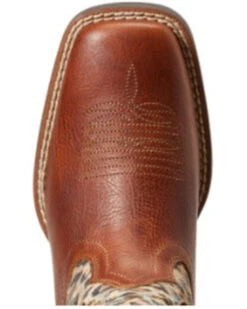 Ariat Girls' Koel VentTEK Leopard Print Western Boots - Broad Square Toe  -Western Shoe Store 2000356945 200 P4