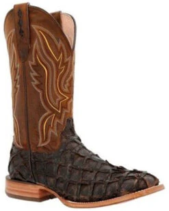 Durango Men's Exotic Pirarucu Skin Western Boots - Broad Square Toe