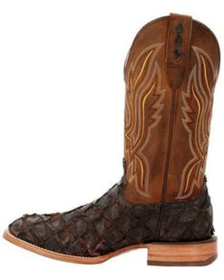 Durango Men's Exotic Pirarucu Skin Western Boots - Broad Square Toe -Western Shoe Store 2000359779 201 P3