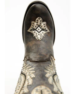 Corral Women's Studded Overlay Western Boots - Round Toe -Western Shoe Store 2000360110 001 P6