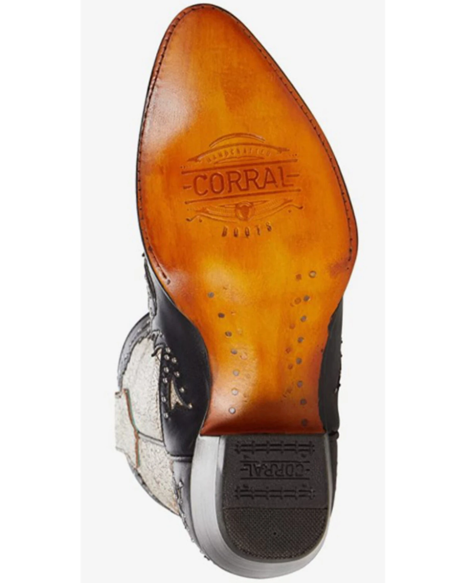 Corral Women's Black Overlay & Studs Western Boots - Pointed Toe 6 Corral Women's Black Overlay & Studs Western Boots - Pointed Toe - Image 6