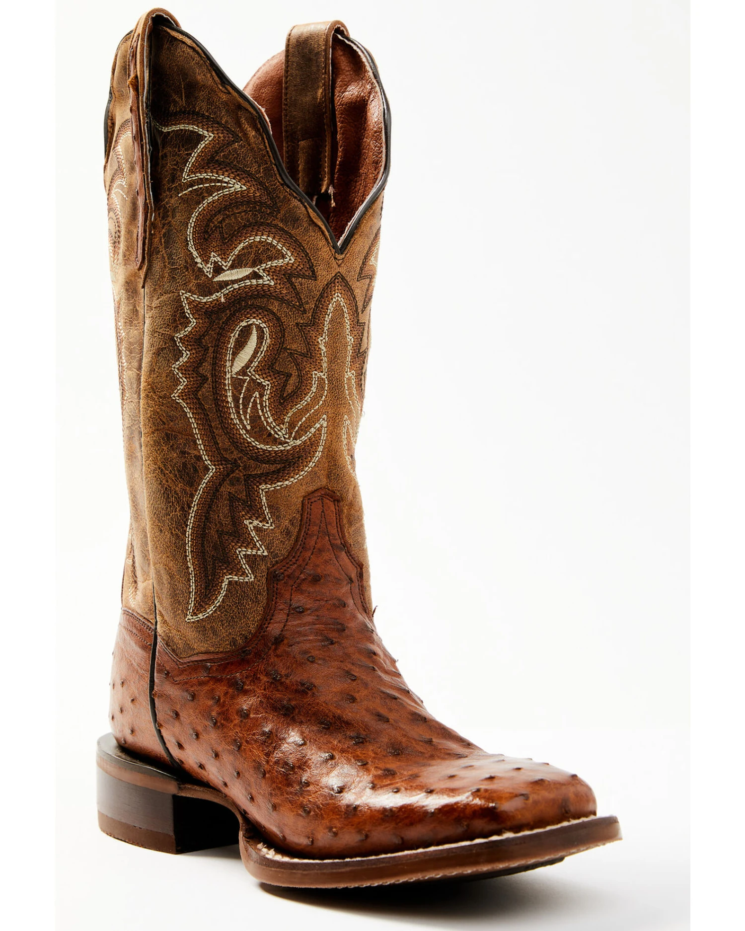 Dan Post Women's Exotic Full-Quill Ostrich Western Boots - Broad Square Toe 1 Dan Post Women's Exotic Full-Quill Ostrich Western Boots - Broad Square Toe