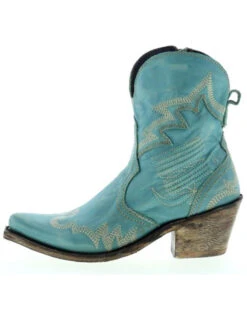 Liberty Black Women's Side Bug & Wrinkle Fontana Crack Short Western Boots - Pointed Toe 7 Liberty Black Women's Side Bug & Wrinkle Fontana Crack Short Western Boots - Pointed Toe -Western Shoe Store 2000362997 440 P3