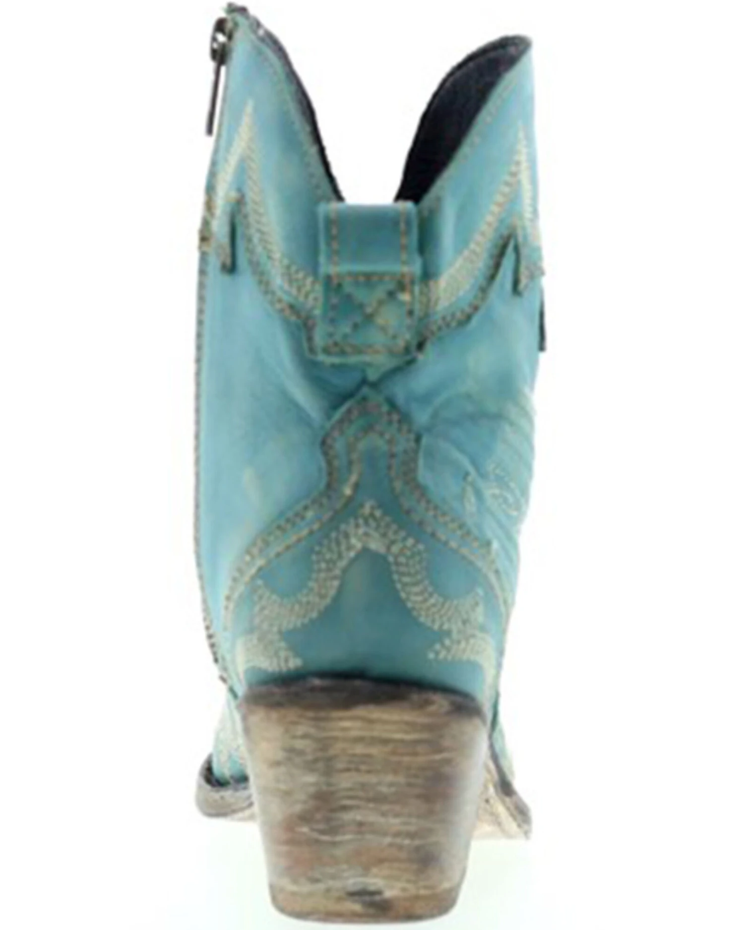 Liberty Black Women's Side Bug & Wrinkle Fontana Crack Short Western Boots - Pointed Toe 5 Liberty Black Women's Side Bug & Wrinkle Fontana Crack Short Western Boots - Pointed Toe - Image 5