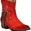 Corral Women's Fringe Harness & Star Studded Booties - Round Toe
