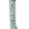 Botas Caborca For Liberty Black Women's Embroidered Roses Tall Western Boots - Snip Toe