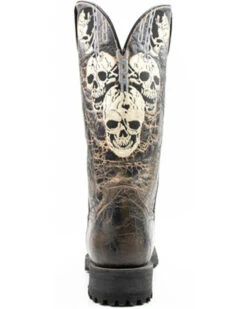 Dan Post Men's Skulls Motorcycle Western Boot - Square Toe -Western Shoe Store 2000371083 001 P4