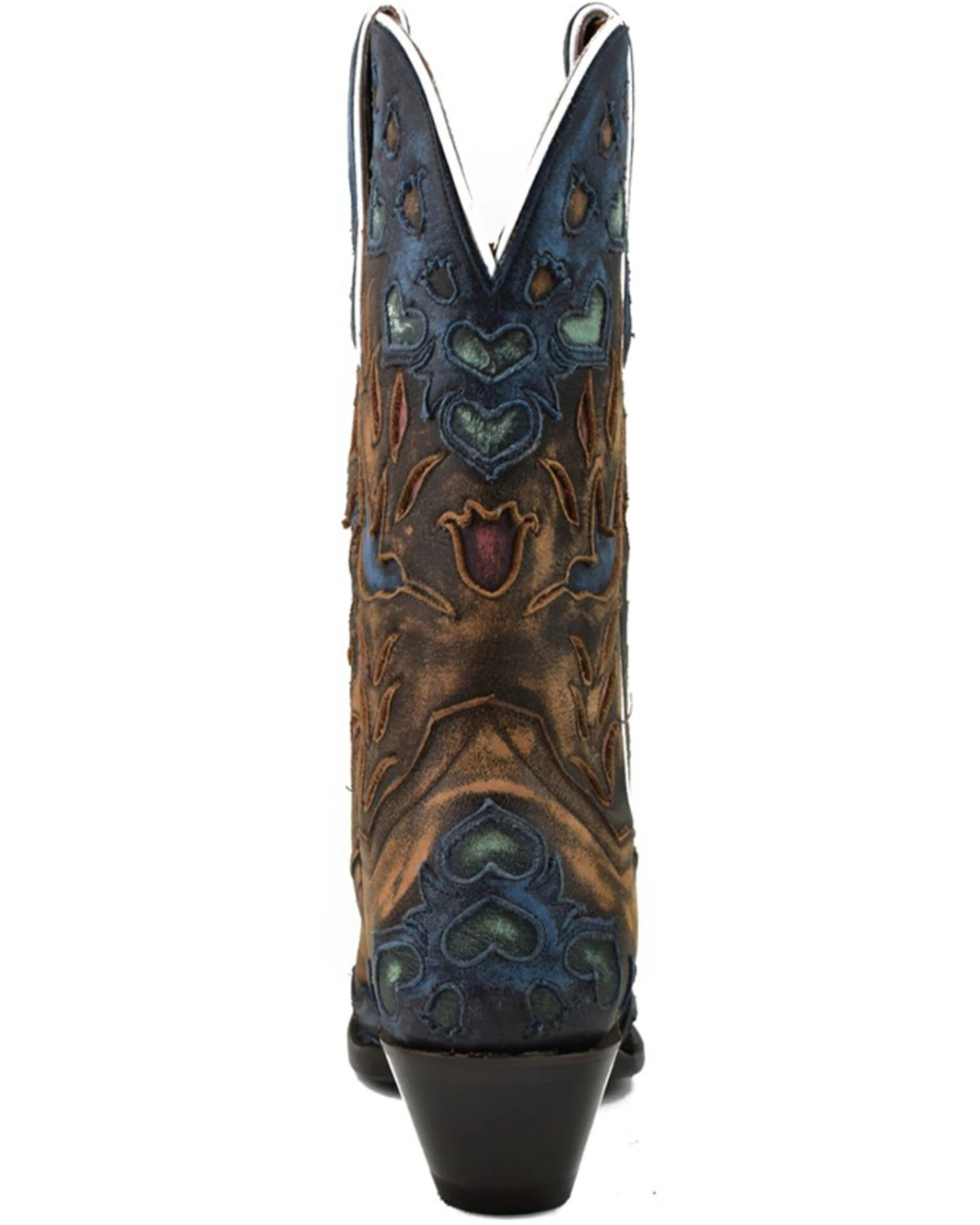Dan Post Women's Humming Bird Heart And Floral Inlay Western Boots - Snip Toe 5 Dan Post Women's Humming Bird Heart And Floral Inlay Western Boots - Snip Toe - Image 5