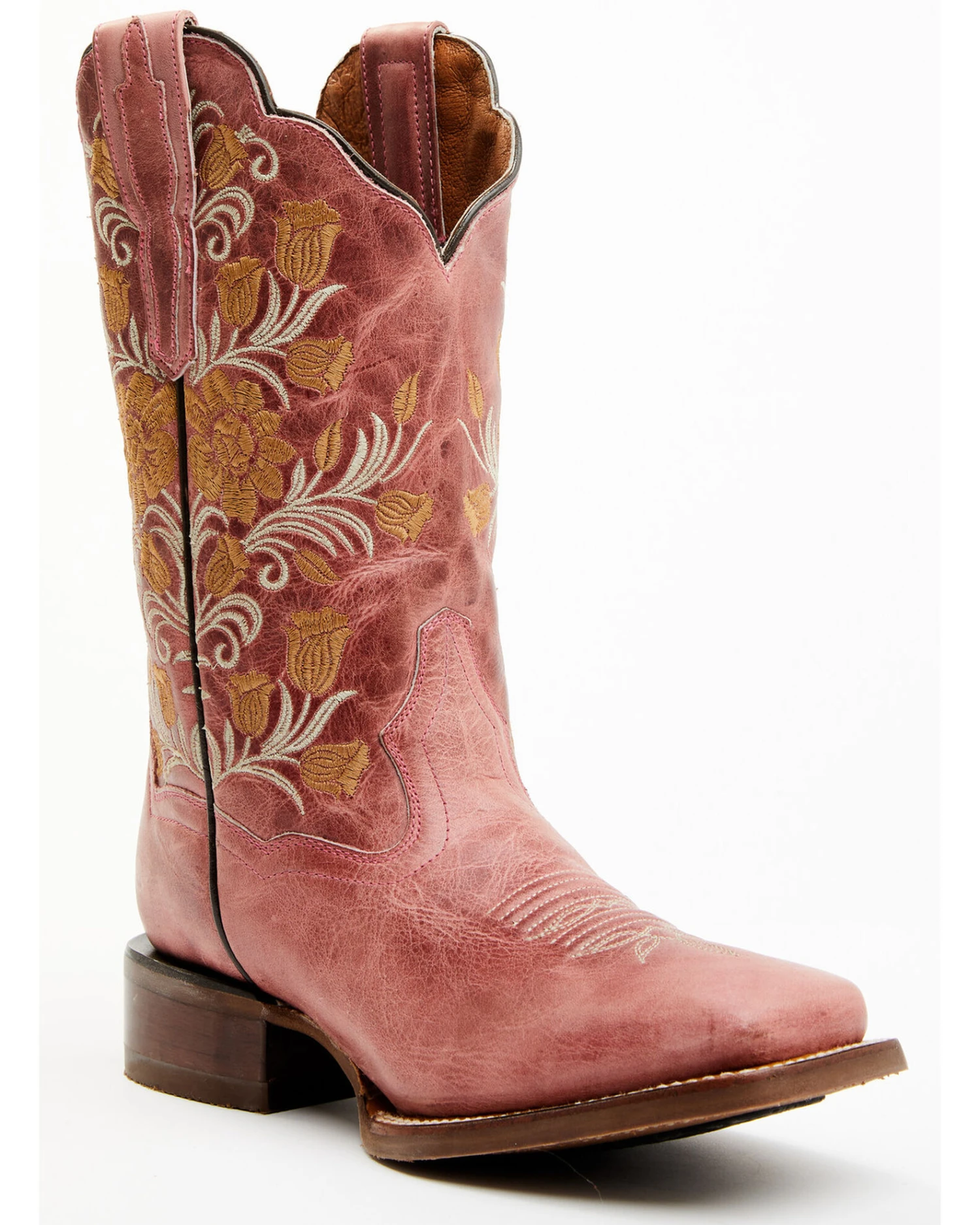 Dan Post Women's Athena Floral Embroidered Western Performance Boots - Broad Square Toe 1 Dan Post Women's Athena Floral Embroidered Western Performance Boots - Broad Square Toe