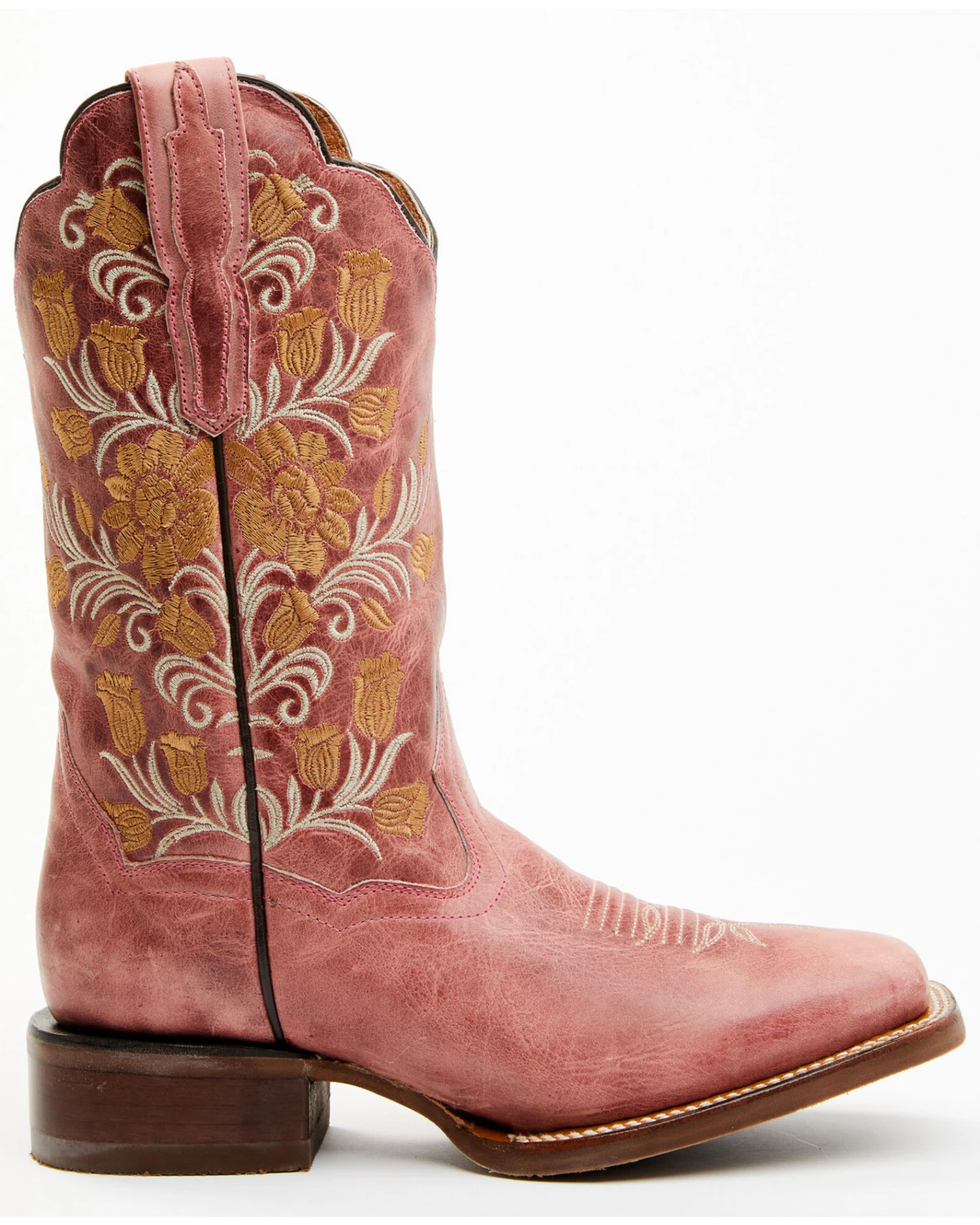 Dan Post Women's Athena Floral Embroidered Western Performance Boots - Broad Square Toe 2 Dan Post Women's Athena Floral Embroidered Western Performance Boots - Broad Square Toe - Image 2