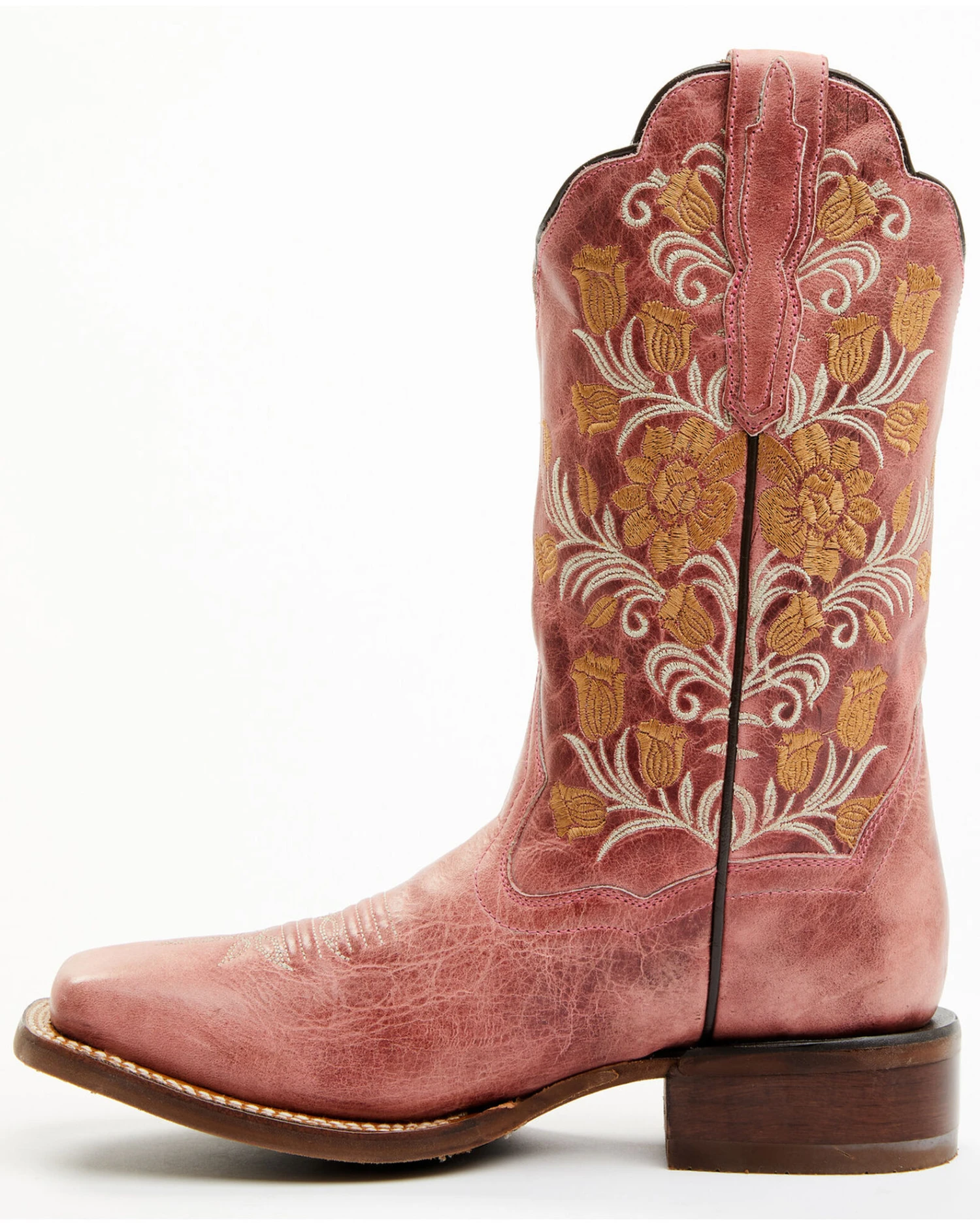 Dan Post Women's Athena Floral Embroidered Western Performance Boots - Broad Square Toe 3 Dan Post Women's Athena Floral Embroidered Western Performance Boots - Broad Square Toe - Image 3