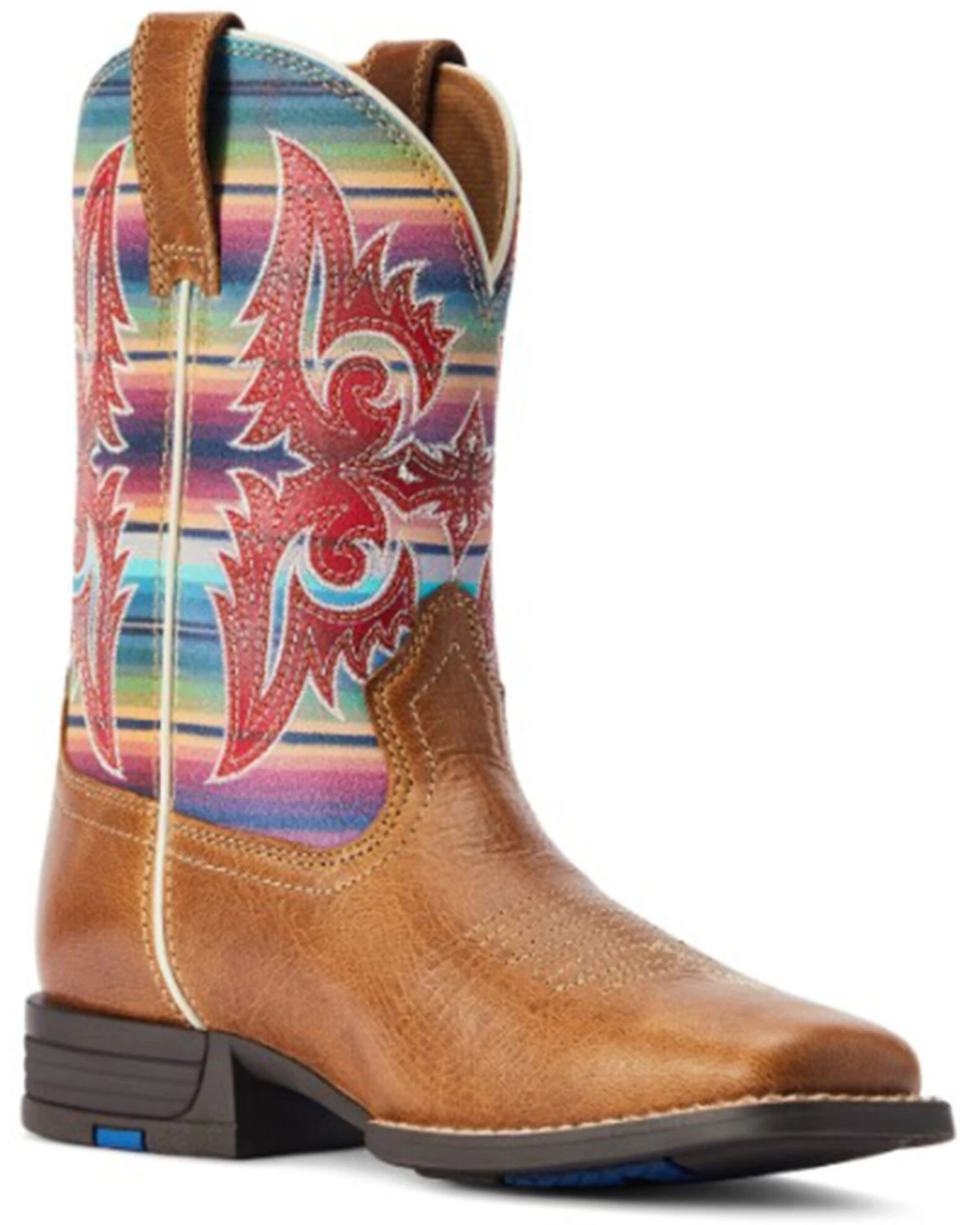 Ariat Girls' Lonestar Shock Shield Serape Stripe Western Boots - Square Toe 1 Ariat Girls' Lonestar Shock Shield Serape Stripe Western Boots - Square Toe