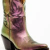 Idyllwind Women's Dazzled Iridescent Metallic Leather Booties - Pointed Toe