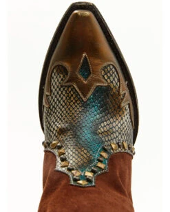 Idyllwind Women's Leap Snake Suede Leather Western Boots - Snip Toe  -Western Shoe Store 2000374780 200 P6