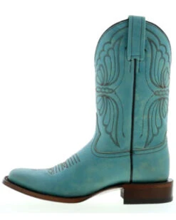 Caborca Silver By Liberty Black Women's Tessa Butterfly Embroidered Western Boots - Square Toe -Western Shoe Store 2000375693 440 P3