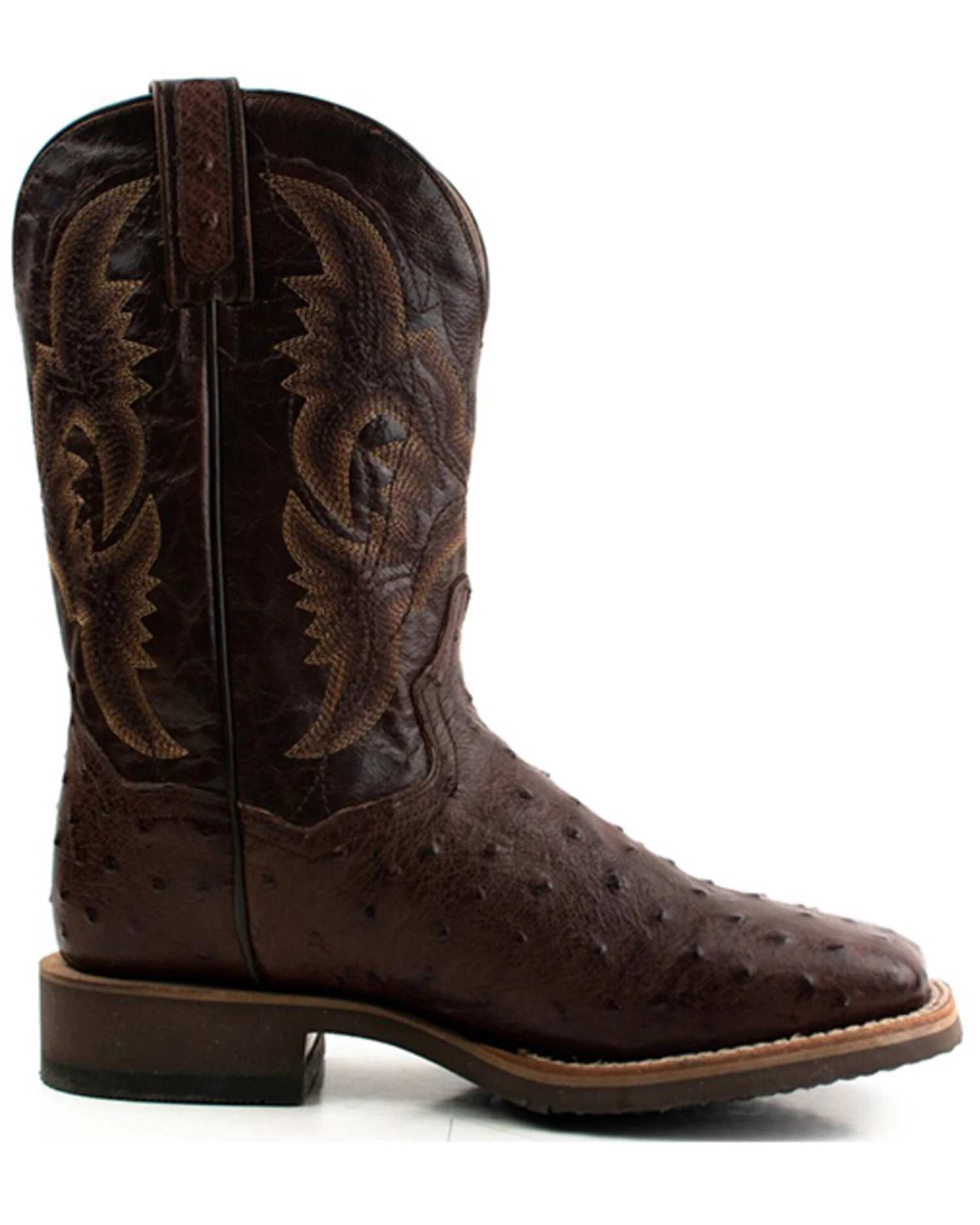 Dan Post Men's Alamosa Hand Ostrich Quill Western Boots - Broad Square Toe 2 Dan Post Men's Alamosa Hand Ostrich Quill Western Boots - Broad Square Toe - Image 2